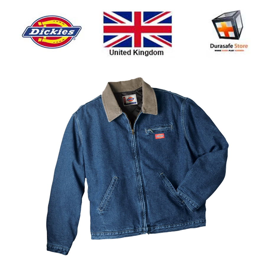 Dickies 780 Stone Washed Denim Jacket Blue, Size M - XL